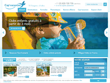 Tablet Screenshot of capvacances.fr
